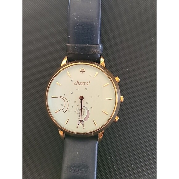 Kate Spade Grand Metro Hybrid Watch Women 40mm Leather Cheers Needs Battery main image 4